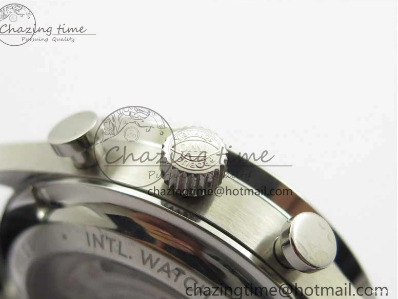 MIROTIME 0421 Elegant Portuguese IW371615 ZF 1:1 Best Edition SS Green Dial on Black Leather Strap A96355 V 7081